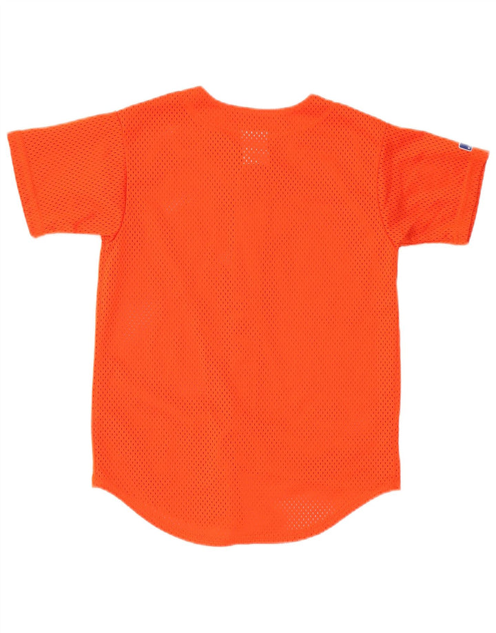 Majestic Boys Mets Grafisk Jersey Top 13-14 år Medium Orange Polyester