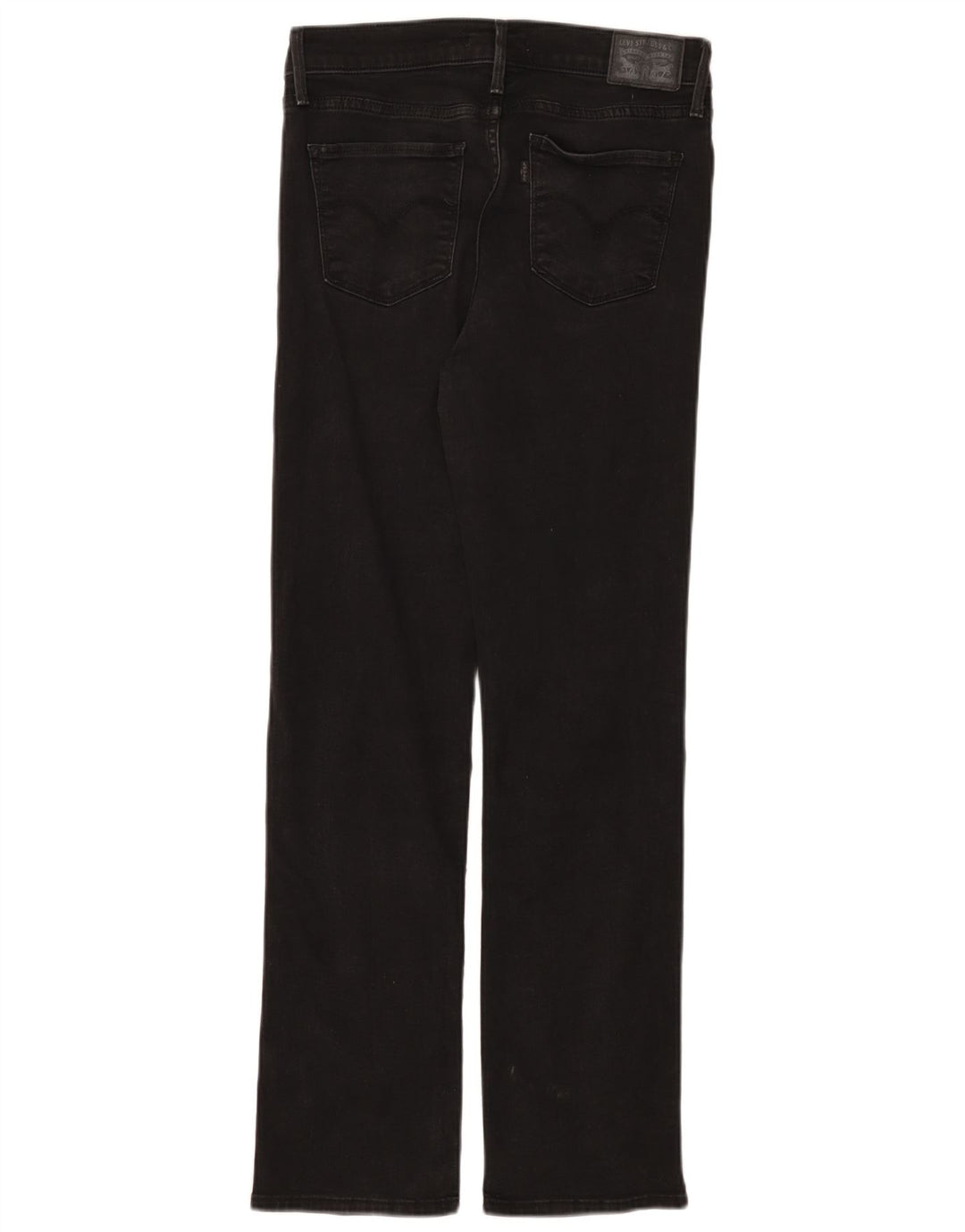 Levi's Womens 314 Shaping Straight Jeans W29 L30 Sort bomuld