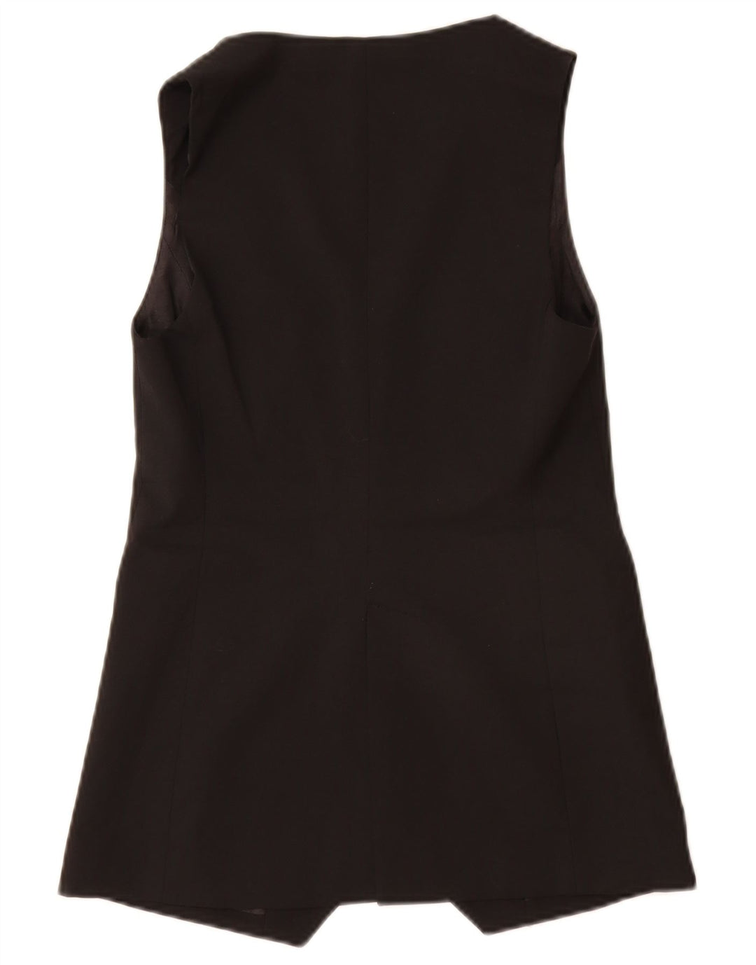 Massimo Dutti Womens Open ærmeløs blazerjakke UK 6 XS Sort Polyester