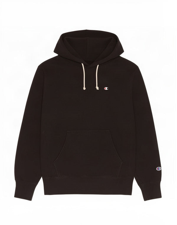 Champion Herre Reverse Weave Hoodie Jumper Large Sort Bomuld