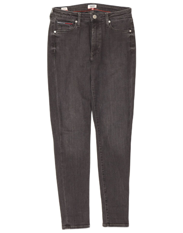 Tommy Hilfiger Kvinder High Rise Super Skinny Jeans W28 L28 Grå Bomuld
