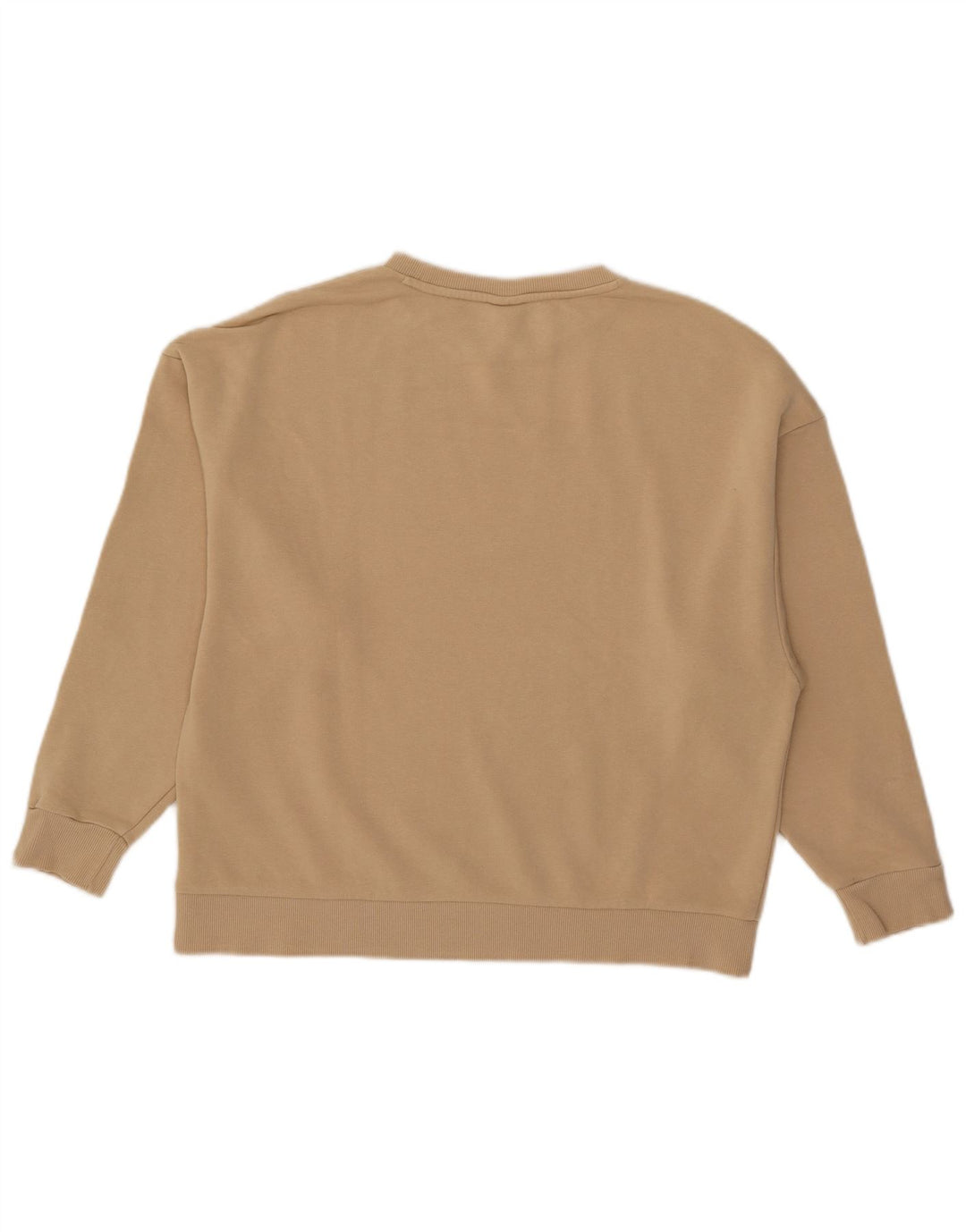 Puma Graphic Sweatshirt Jumper UK 16 Large Beige Colourblock