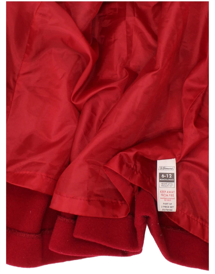 ST. BERNARD Babypiger Overfrakke 6-9 måneder Bourgogne uld