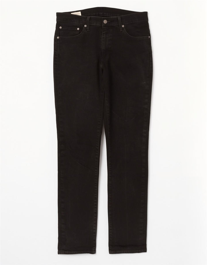 Levi's Herre 511 Slim Jeans W32 L34 Sort Bomuld