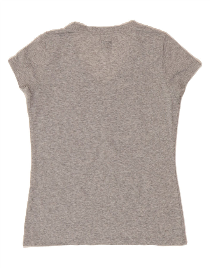 PUMA Womens Graphic T-Shirt Top UK 12 Medium  Grey Vintage Puma and Second-Hand Puma from Messina Hembry 
