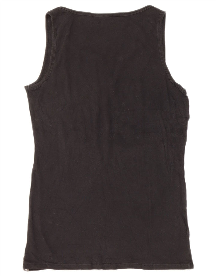 Eddie Bauer Damevest Top UK 12 Medium Sort Bomuld