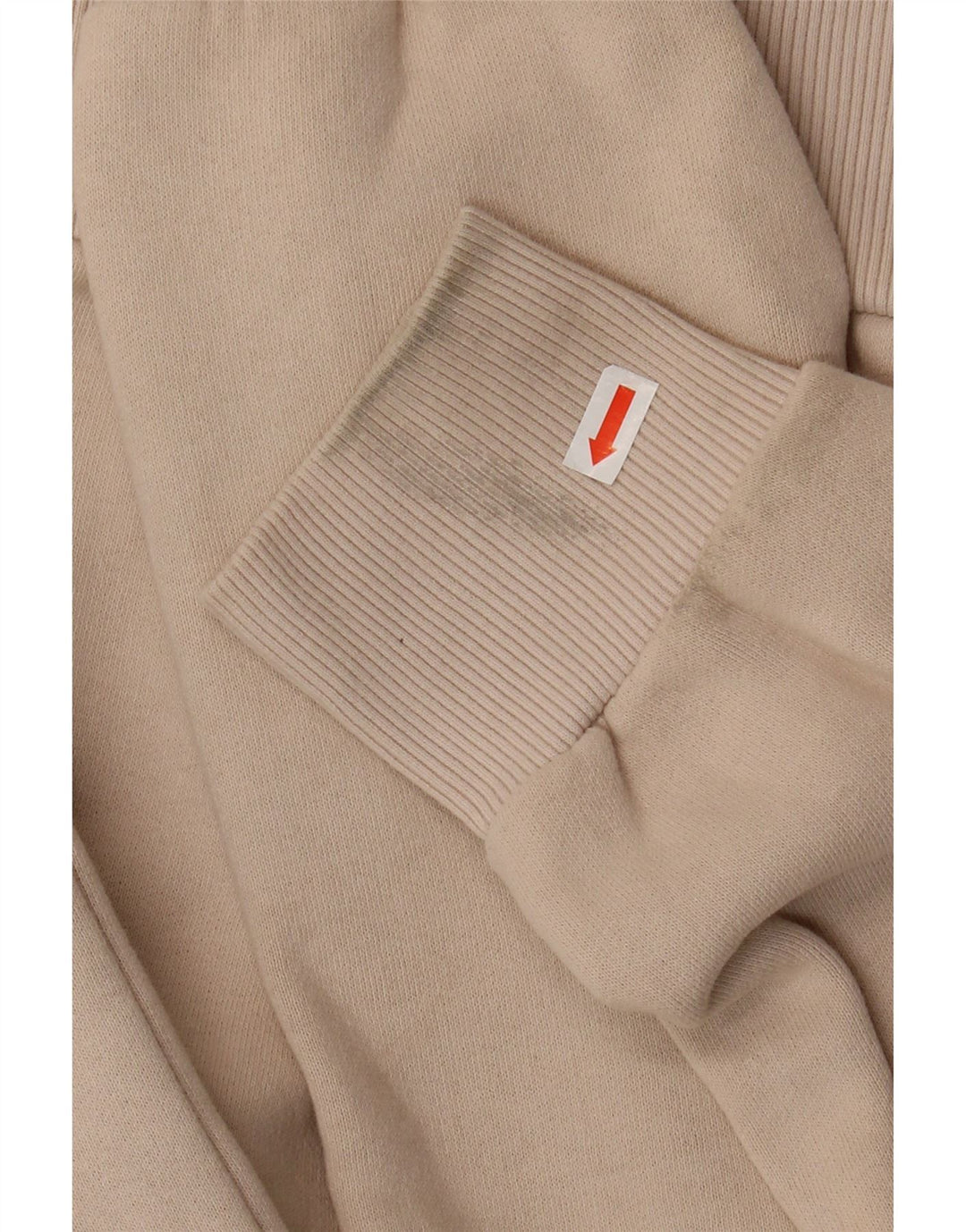 SUPERDRY Grafisk hættetrøje til kvinder UK 8 Lille beige bomuld