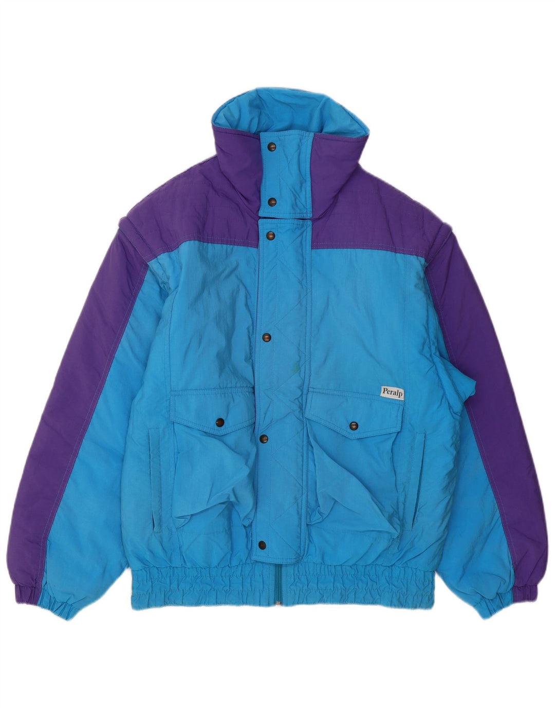 Peralp Herre polstret jakke IT 48 Medium Blue Colourblock Polyester