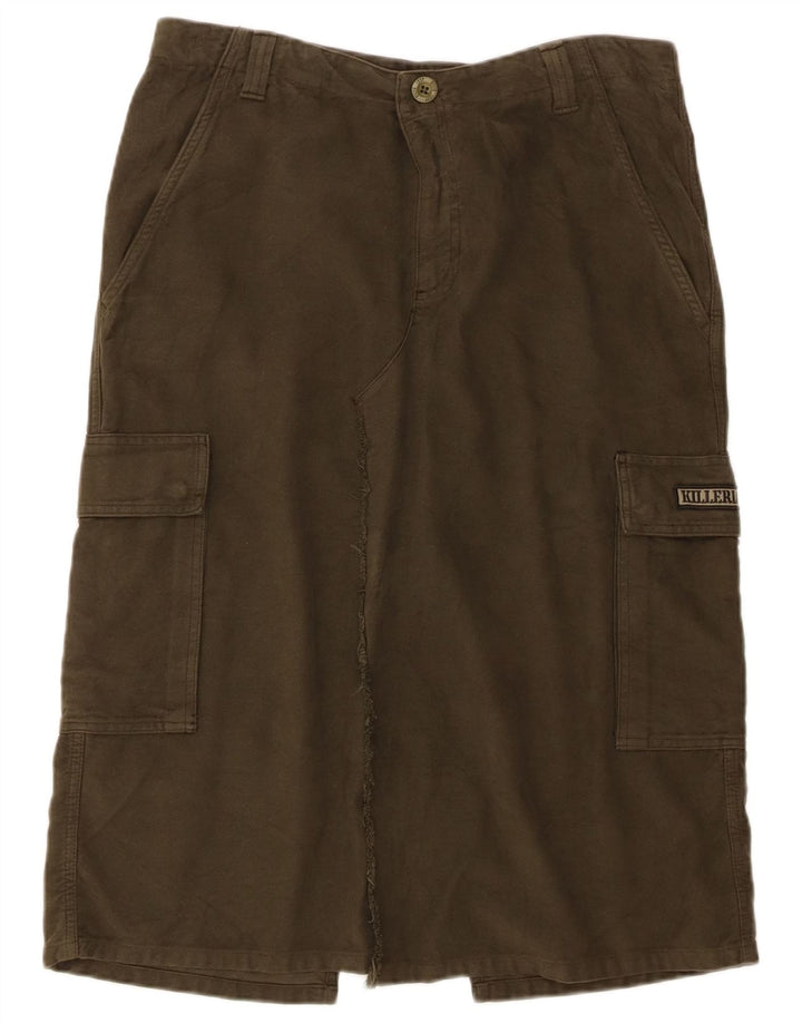 Killer Loop Dame Cargo Skirt IT 46 Large W32 Khaki Cotton