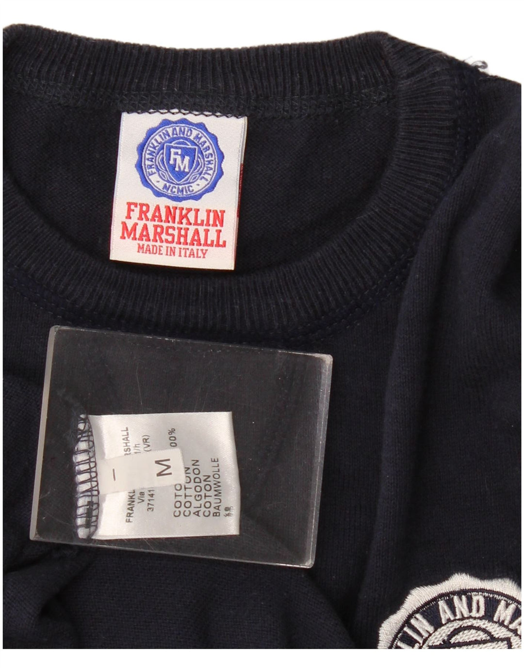 Franklin Marshall Herre Sweatshirt Jumper Medium Navyblå Bomuld