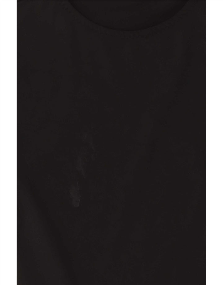 Zara Womens Bodysuit UK 8 Small Black Polyamide