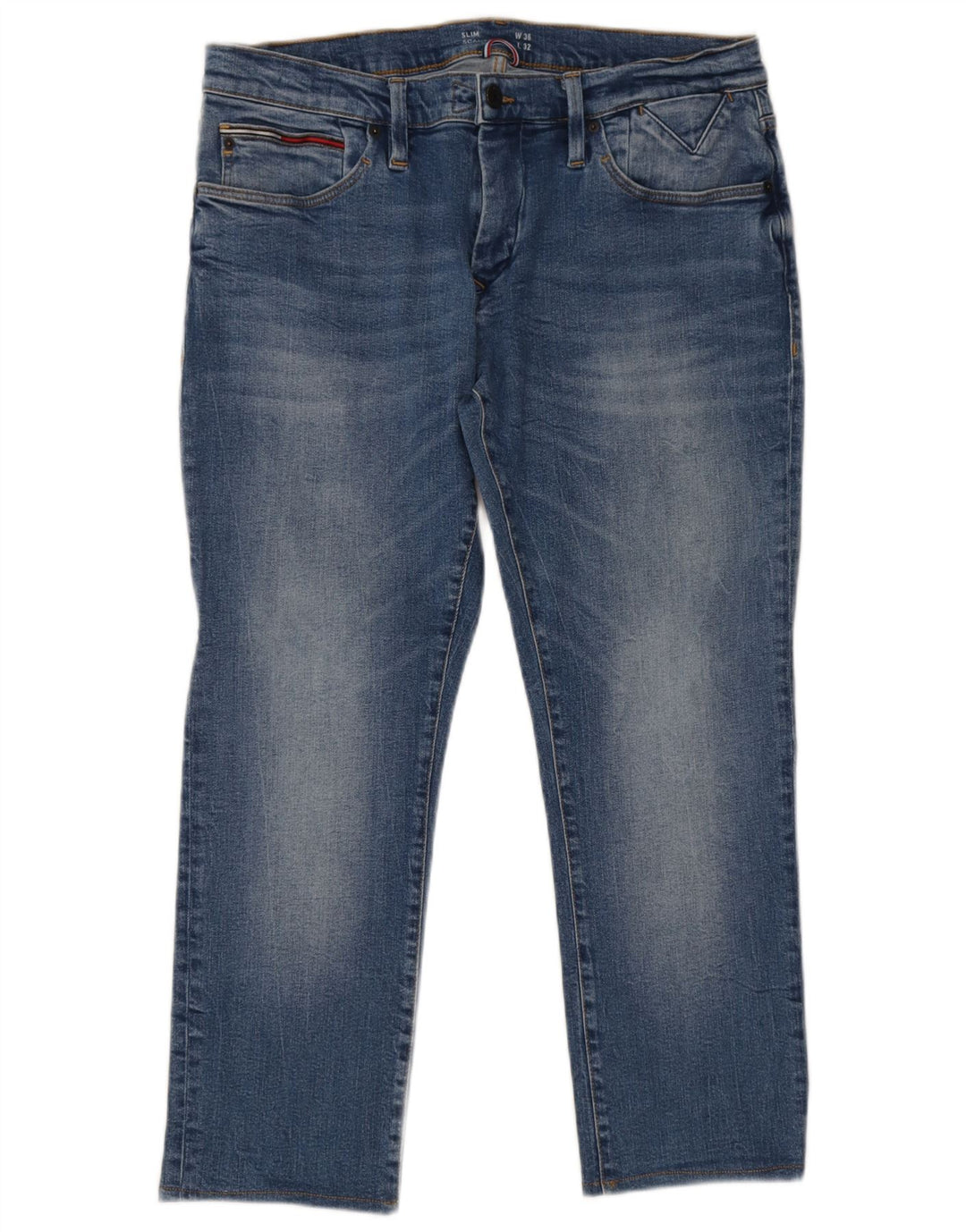 Tommy Hilfiger Herre Scanton Slim Jeans W36 L32 Blå