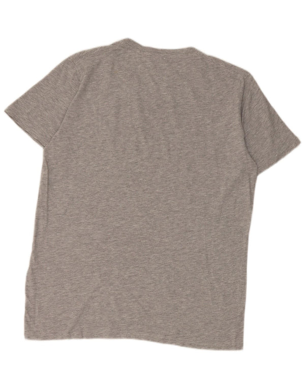 US Polo Assn Herre grafisk T-shirt Top Stor grå Flecked Bomuld