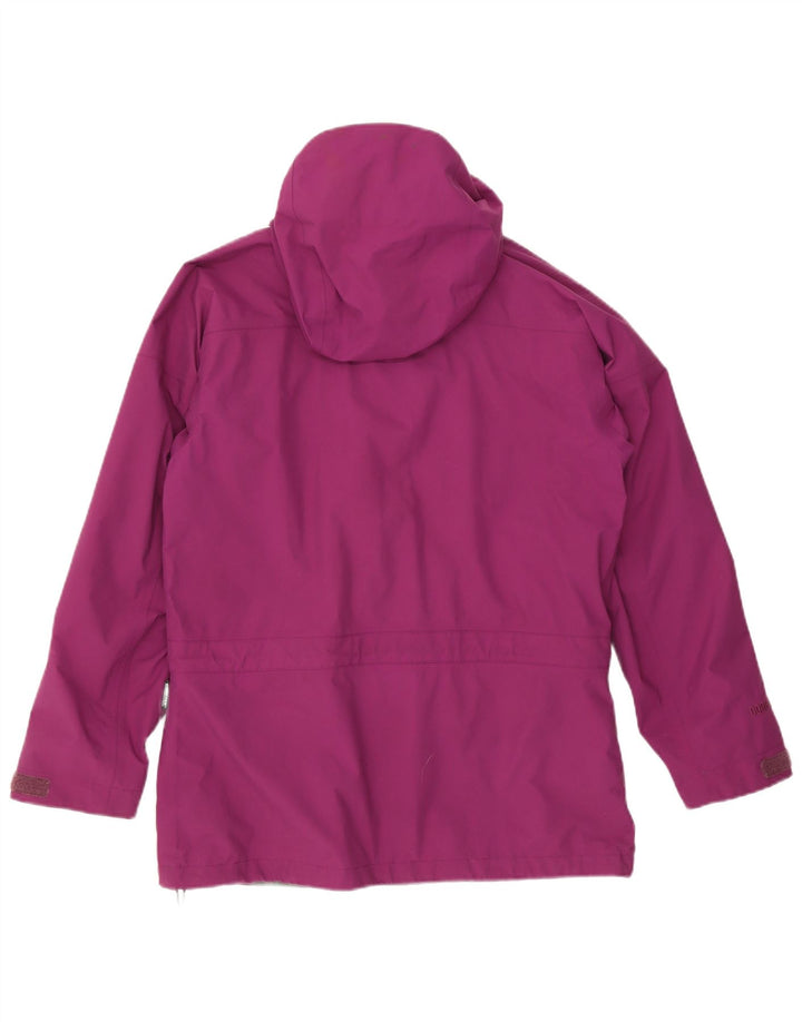 Berghaus Regnjakke med hætte til kvinder UK 12 Medium Lilla Nylon