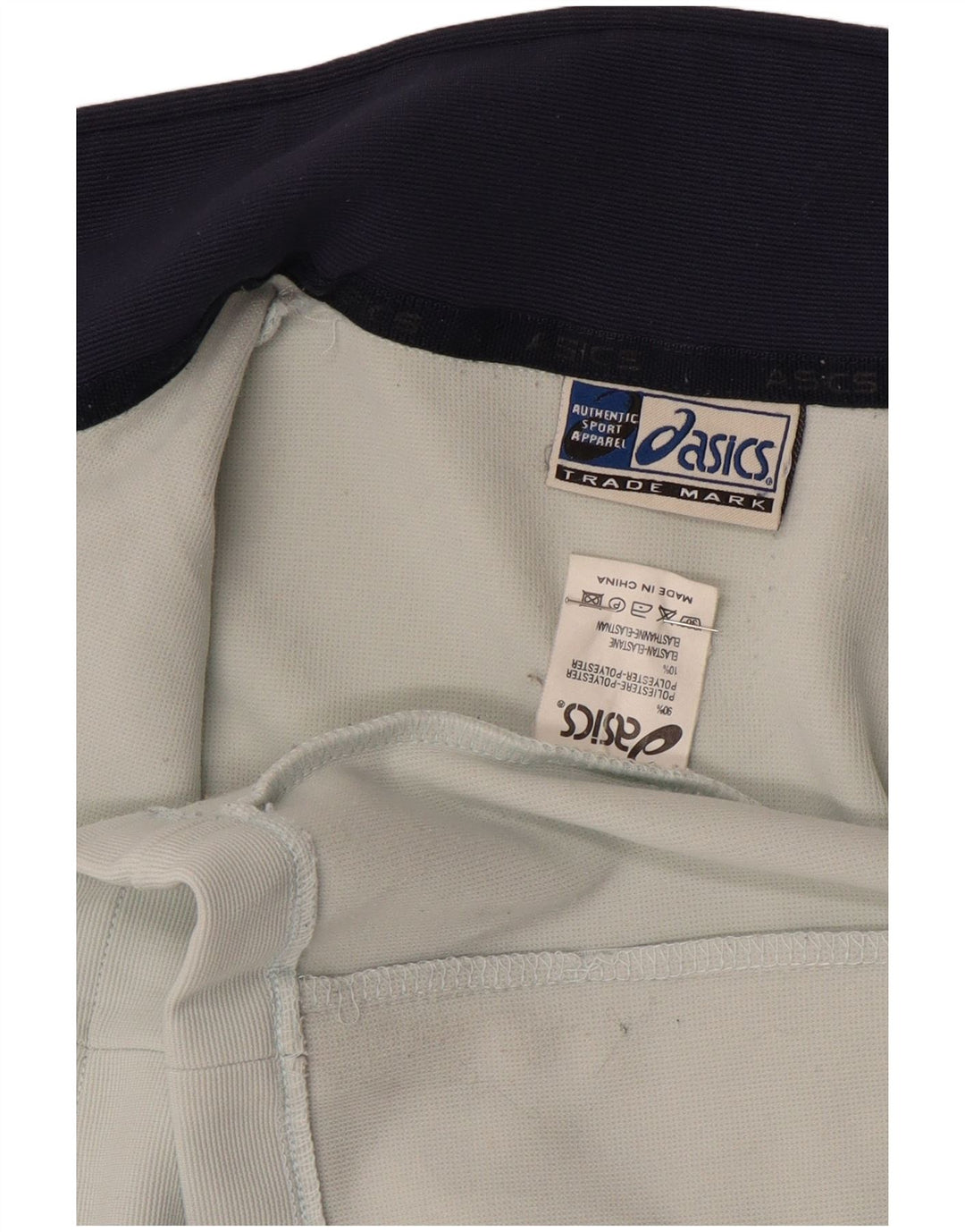 ASICS træningsdragt topjakke til kvinder UK 14 Medium White Colourblock Polyester