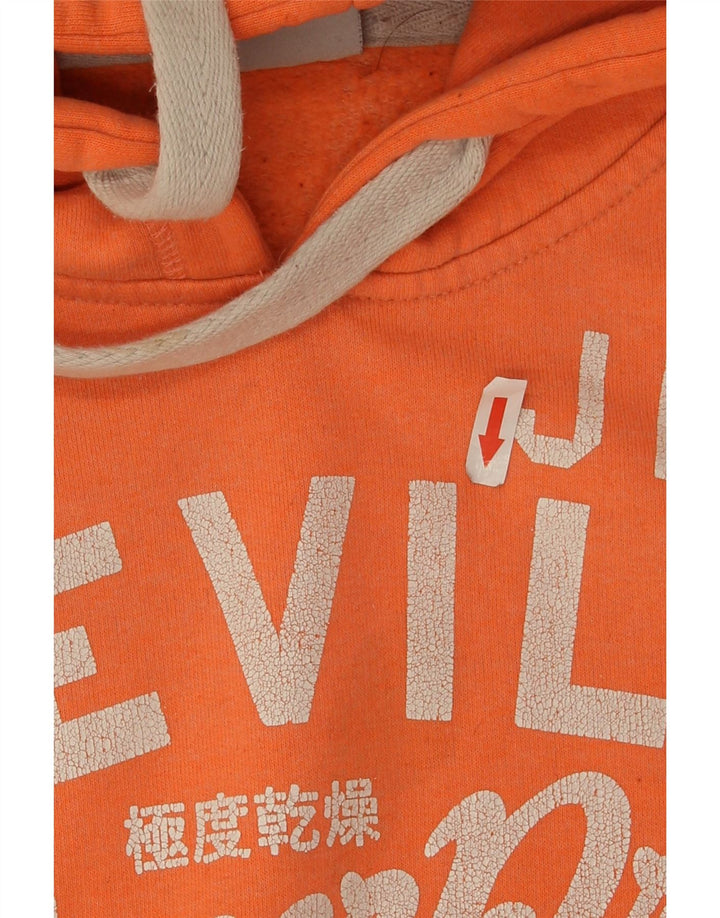 Superdry grafisk hættetrøje til kvinder UK 10 Lille orange polyester