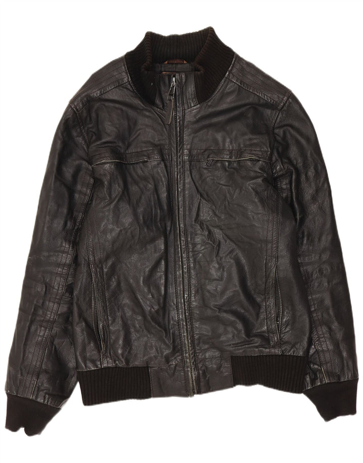 Conbipel Herre Læderjakke IT 46 Lille Sort Læder