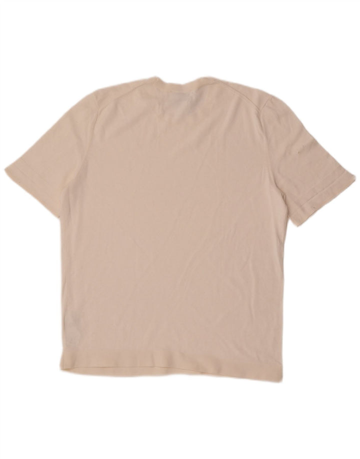 Cos Regular T-Shirt Top UK 14 Medium Hvid Bomuld