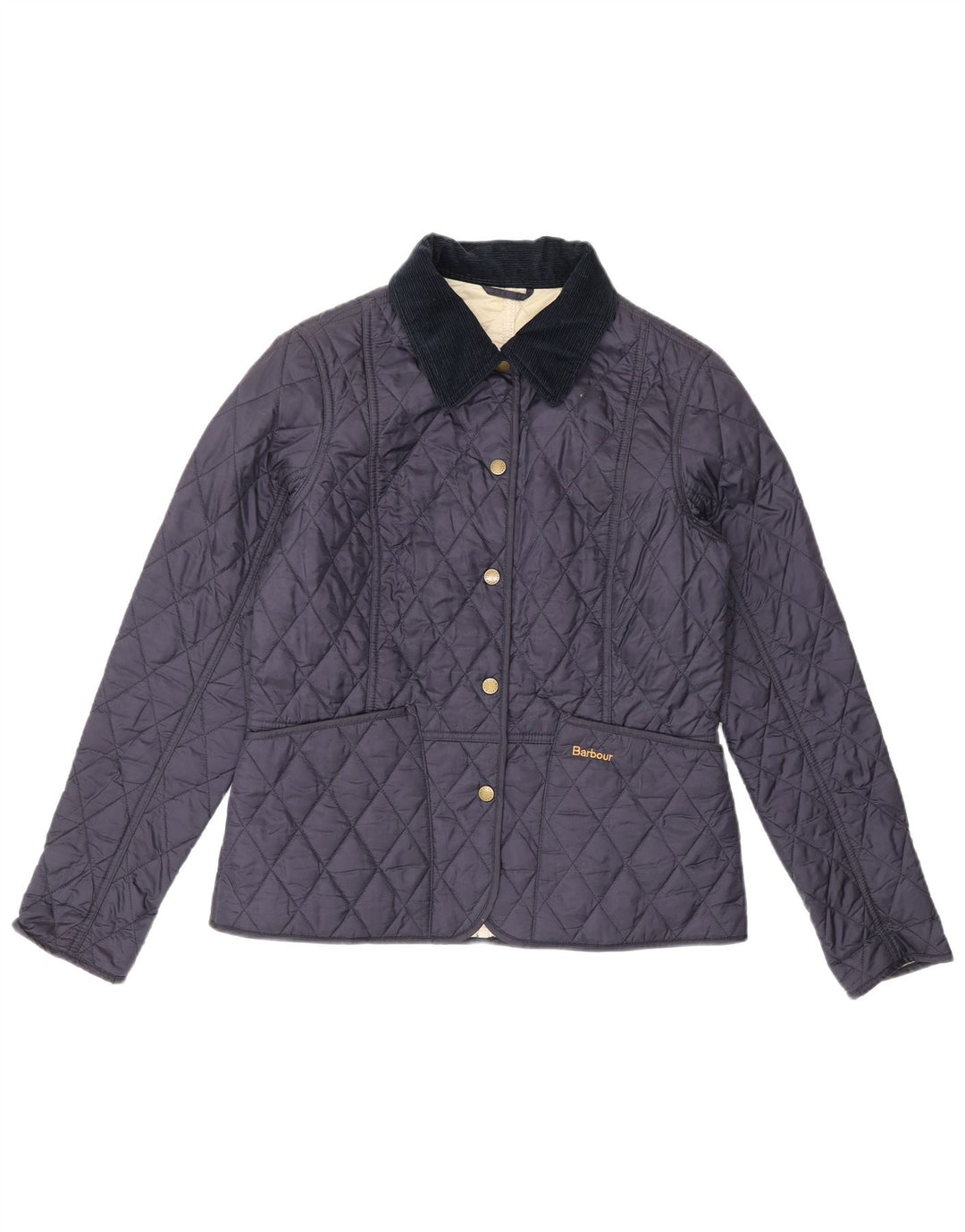 Barbour Quiltet jakke til kvinder UK 01 Lille marineblå polyamid