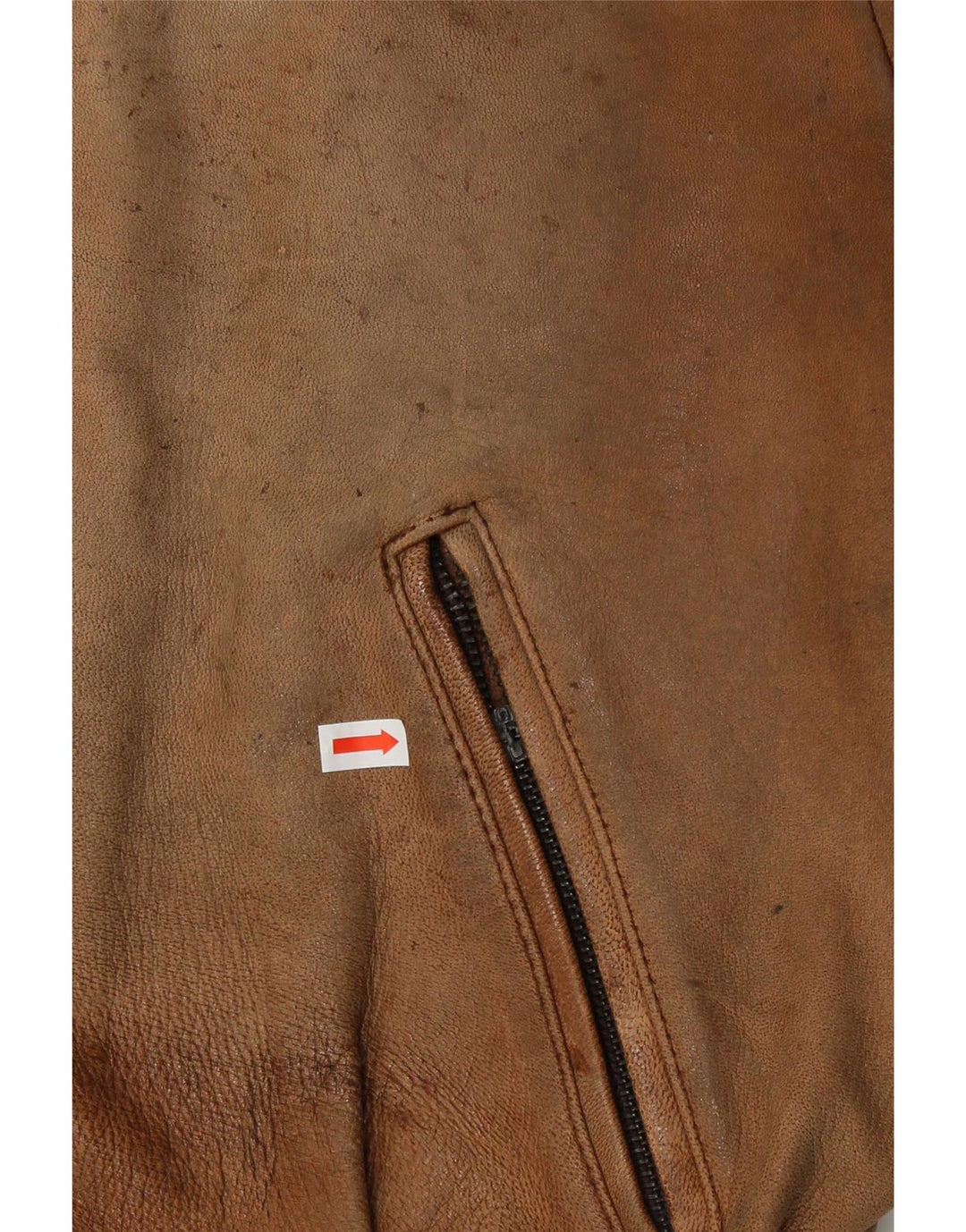 Schuh Herre Læderjakke UK 42 XL Brun Læder