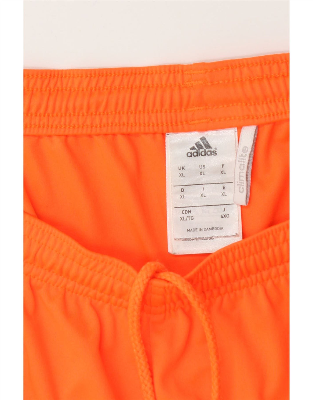 Adidas Herre Climalite Sport Shorts XL Orange Polyester