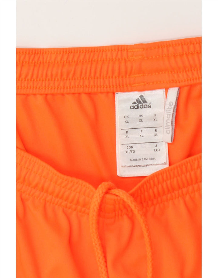 Adidas Herre Climalite Sport Shorts XL Orange Polyester