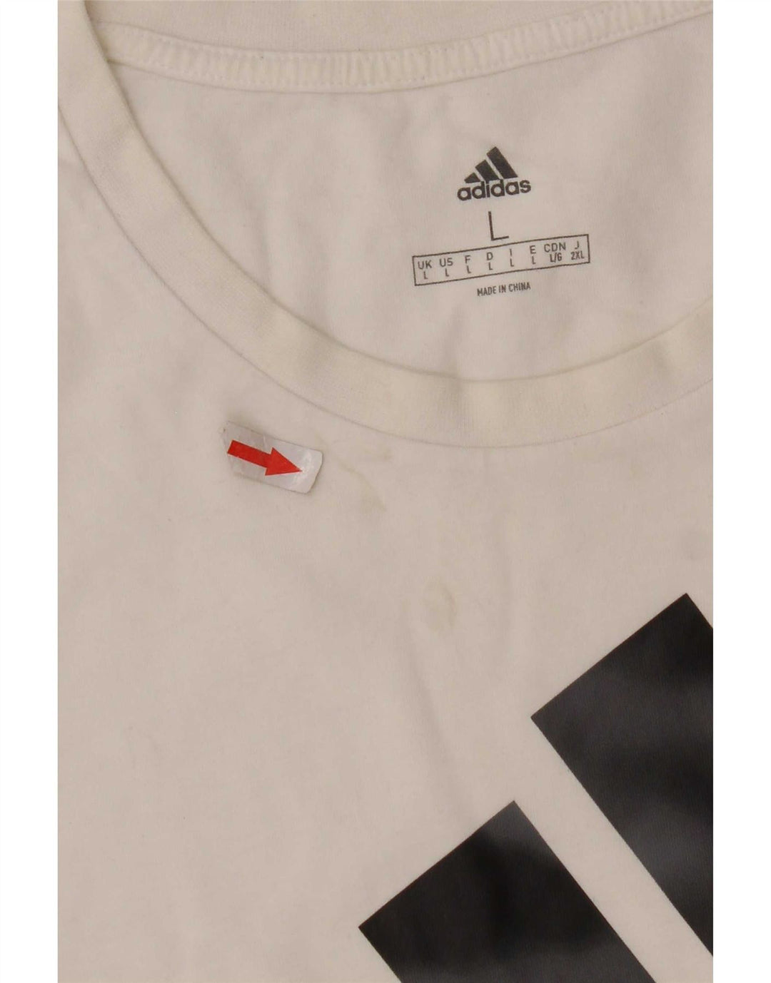 Adidas Herre Grafisk T-Shirt Top Stor Hvid