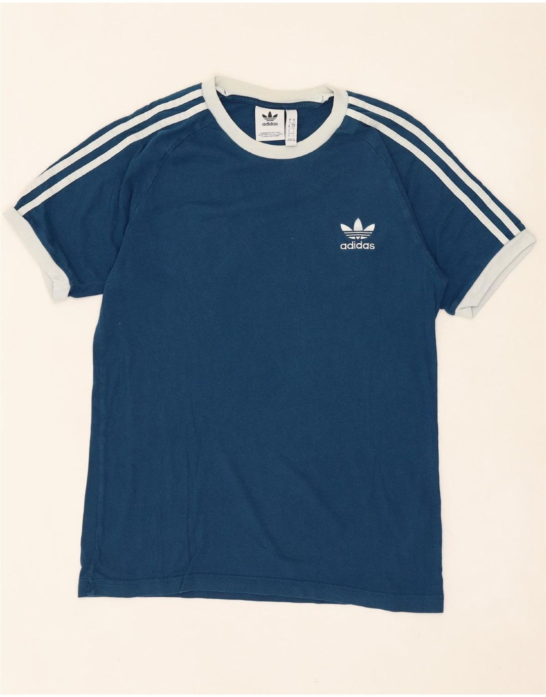 ADIDAS T-shirt top til mænd, lille marineblå bomuld