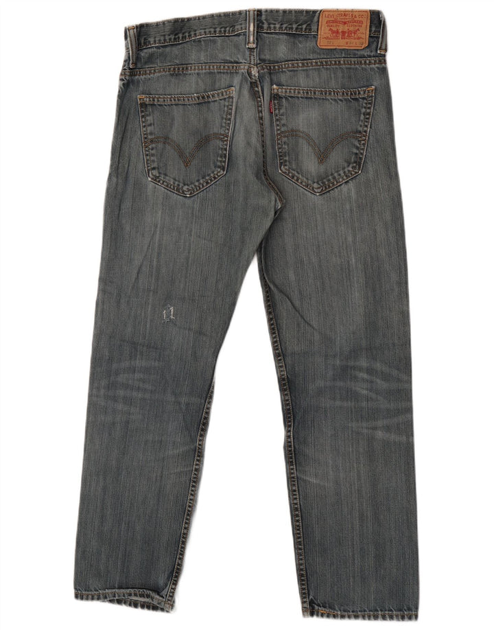 Levi's Herre 521 Slim Tapered Jeans W34 L30 Blå Bomuld