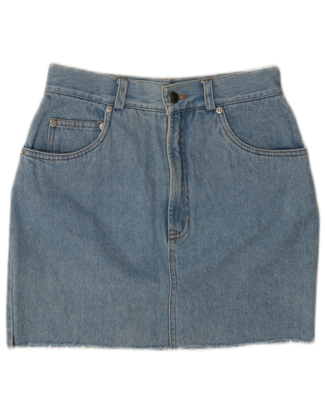 Vintage denimnederdel til kvinder W26 lille blå