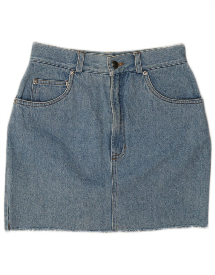 Vintage denimnederdel til kvinder W26 lille blå