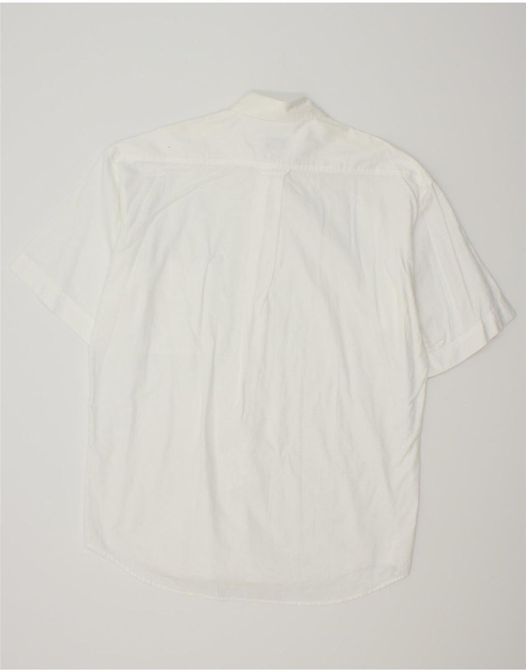 INCOGNITO Mens Short Sleeve Shirt Size 39/40 Medium White Cotton Vintage Incognito and Second-Hand Incognito from Messina Hembry 