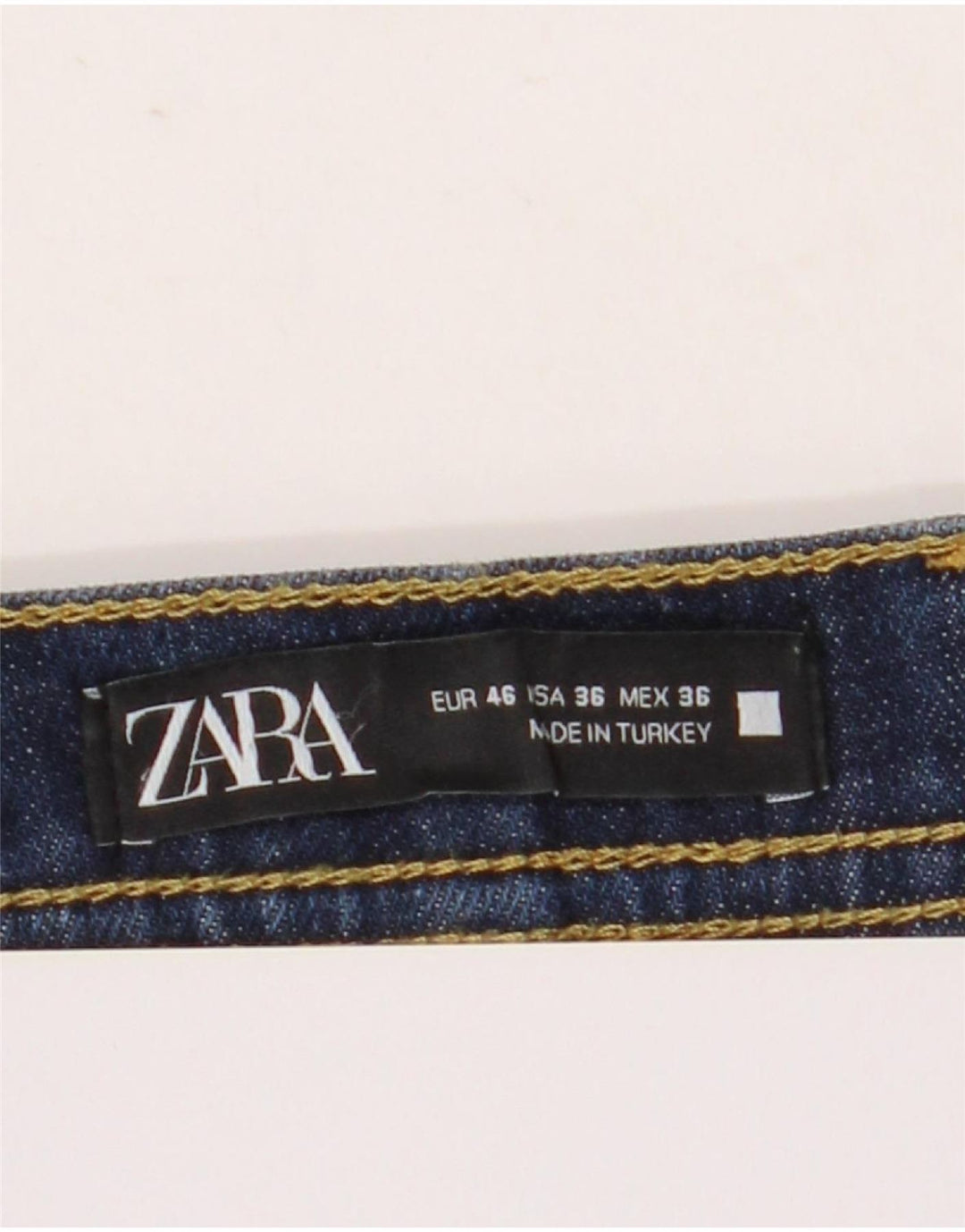 Zara Herre Tapered Jeans EU 46 XL W36 L29 Blå