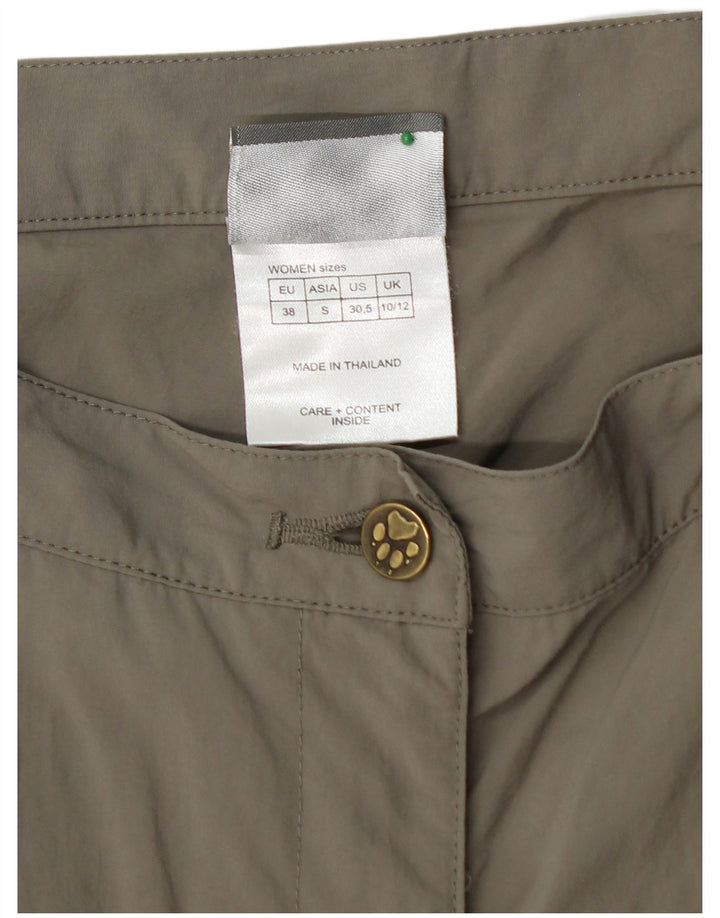 JACK WOLFSKIN Dame Cropped Trousers UK 10/12 Medium W30 L23 Grå