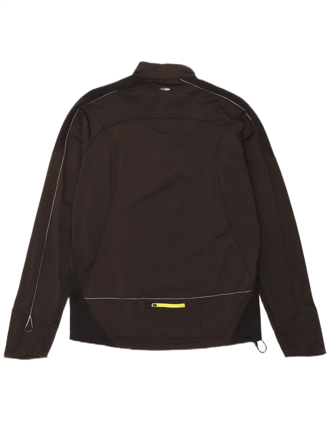 Asics Herre Zip Neck Pullover Træningsdragt Top Stor Sort Colourblock