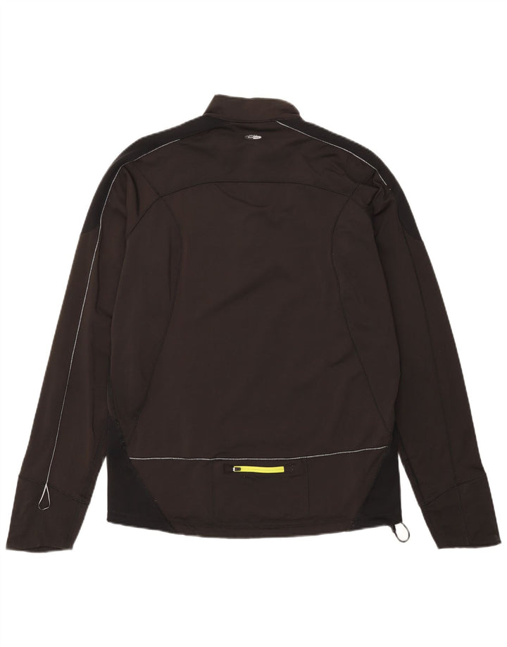 Asics Herre Zip Neck Pullover Træningsdragt Top Stor Sort Colourblock