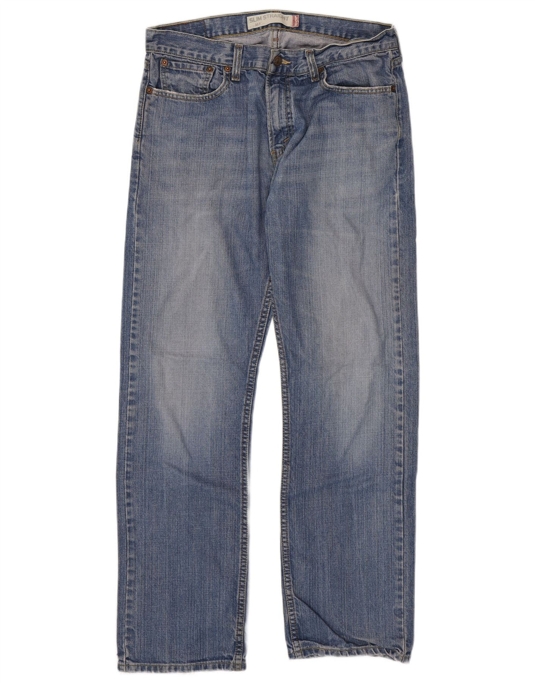 Levi's Herre 514 Slim Straight Jeans W33 L32 Blå Bomuld