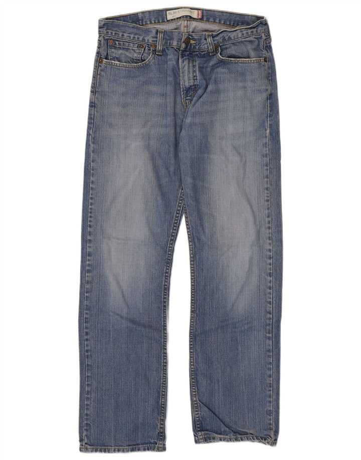 Levi's Herre 514 Slim Straight Jeans W33 L32 Blå Bomuld