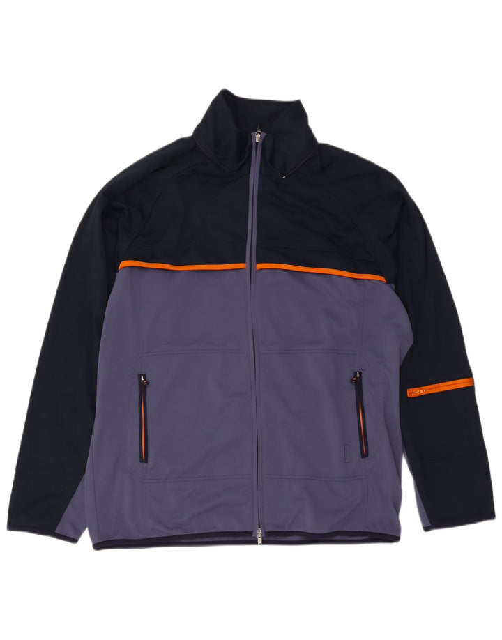 Champion Herre træningsdragt Topjakke Stor marineblå Colourblock Polyester