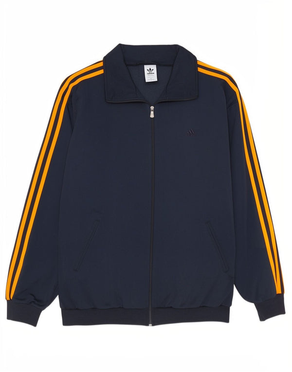 Adidas Træningsdragt til mænd Topjakke UK 42/44 Stor marineblå polyester