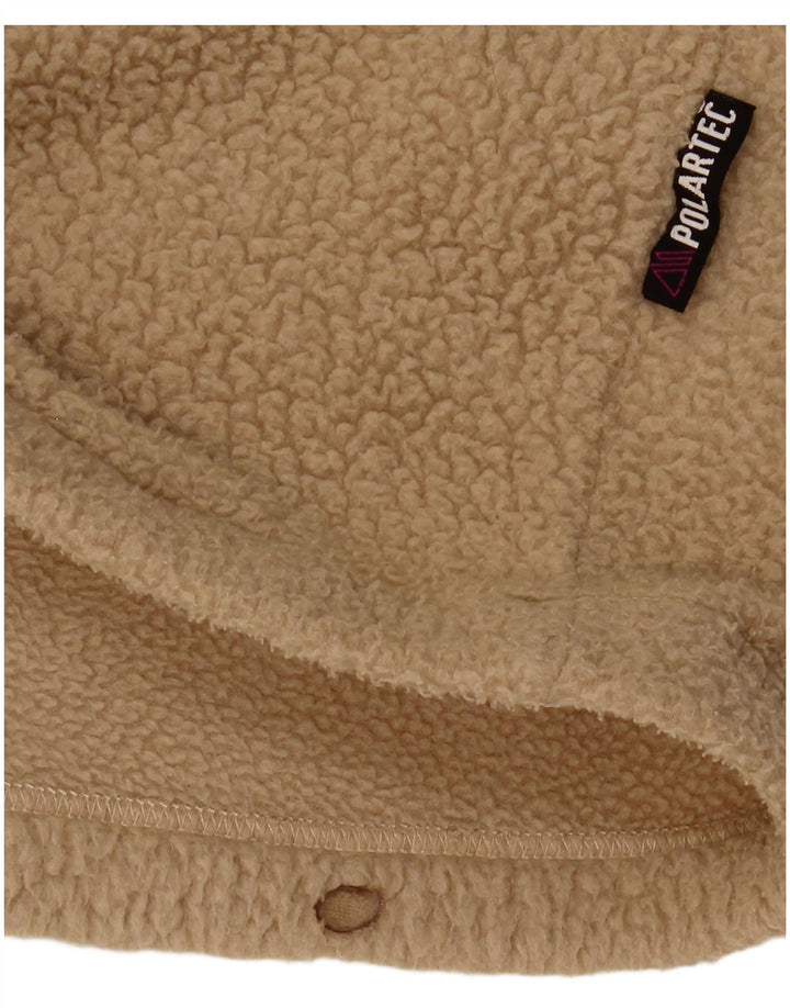 Fat Face Herre Polartec Zip Neck Fleece Jumper Lille Beige Polyester