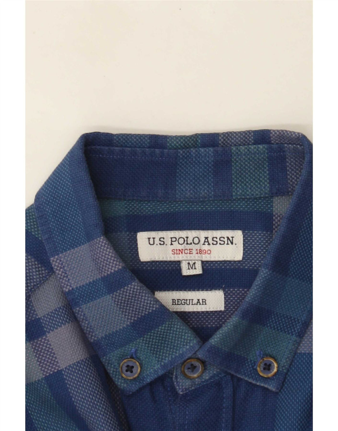 U.S. Polo Assn. Herre Regular Fit skjorte Medium Blue Check