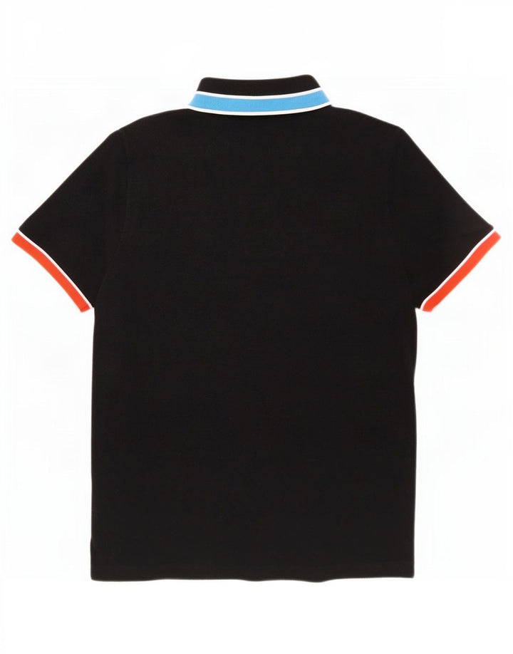 Lacoste Polo skjorte til mænd størrelse 4 Medium Sort Colourblock Bomuld