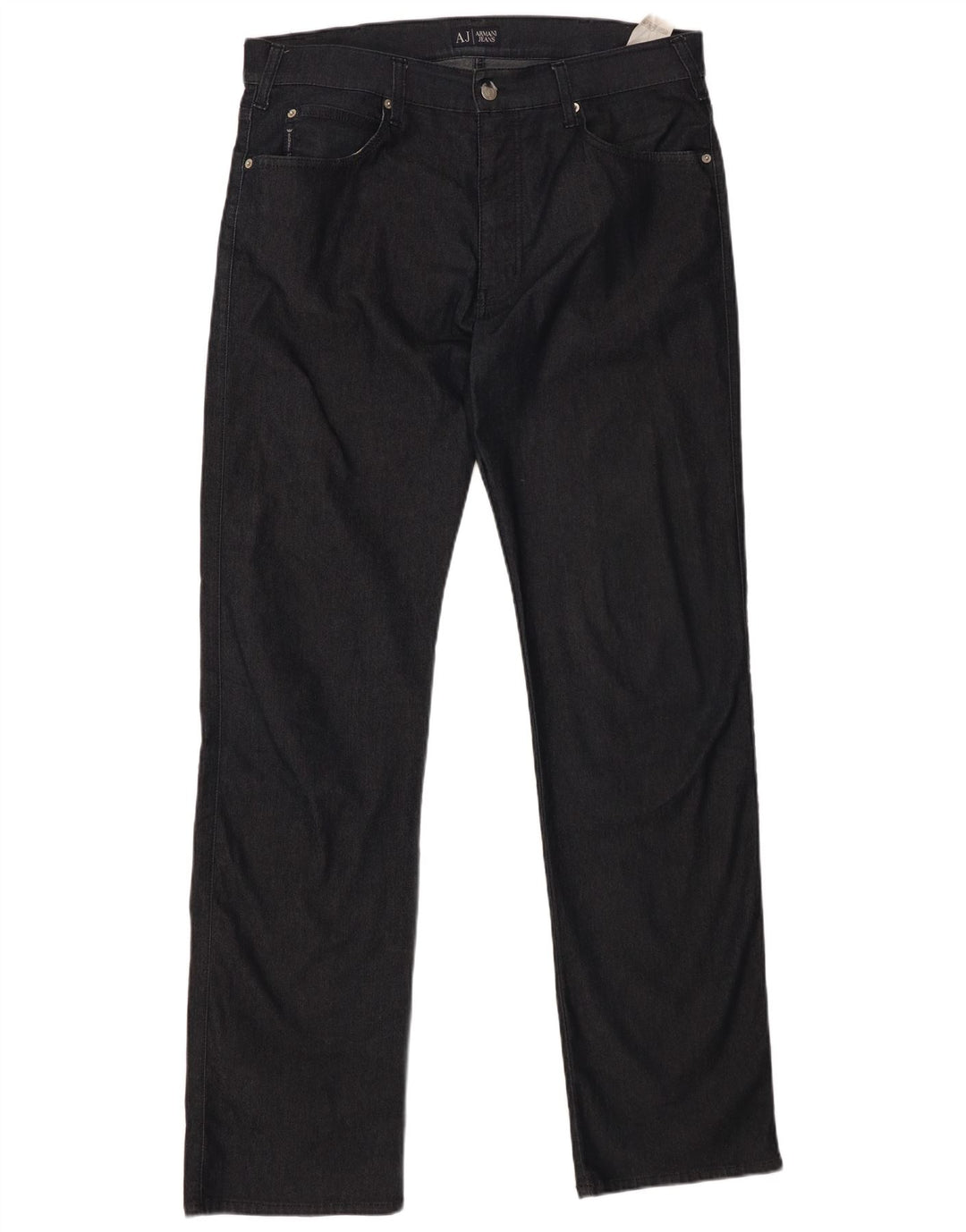ARMANI Straight Jeans til mænd W36 L35 Marineblå Bomuld
