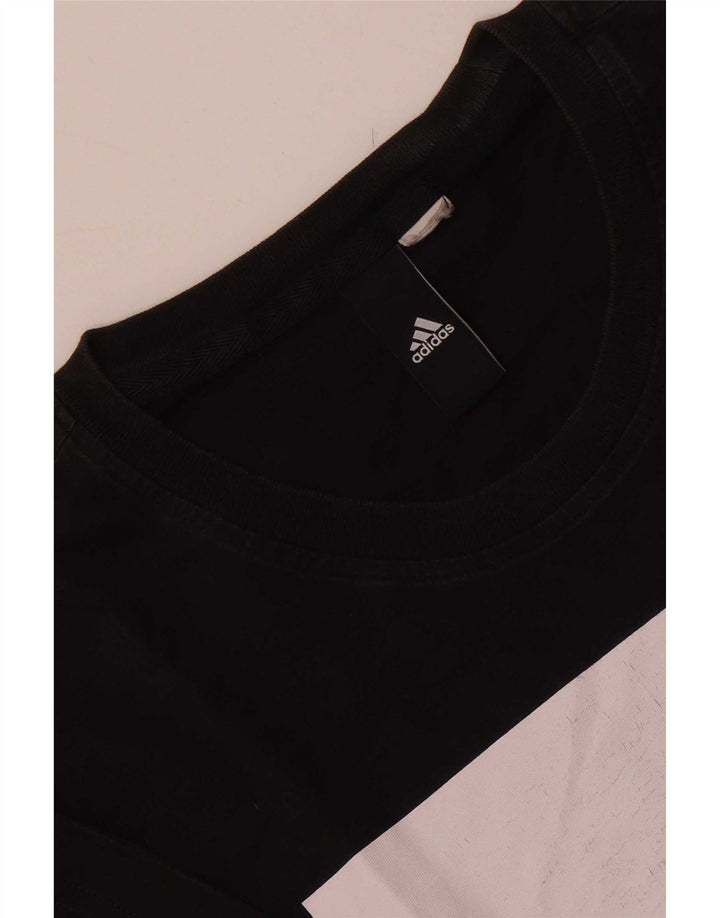 Adidas Herre grafisk T-shirt Top Lille Sort