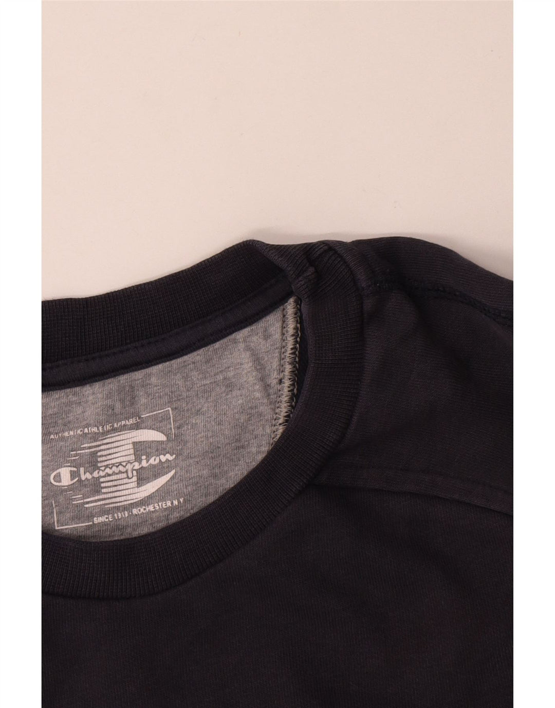 Champion drenge grafisk sweatshirt trøje 13-14 år marineblå bomuld