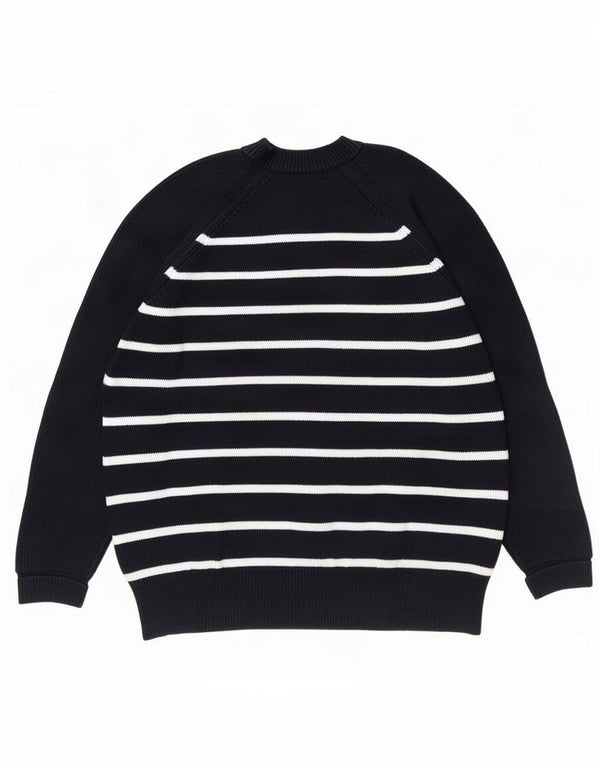 Marks & Spencer Herre sweater med rund hals, medium marineblå stribet