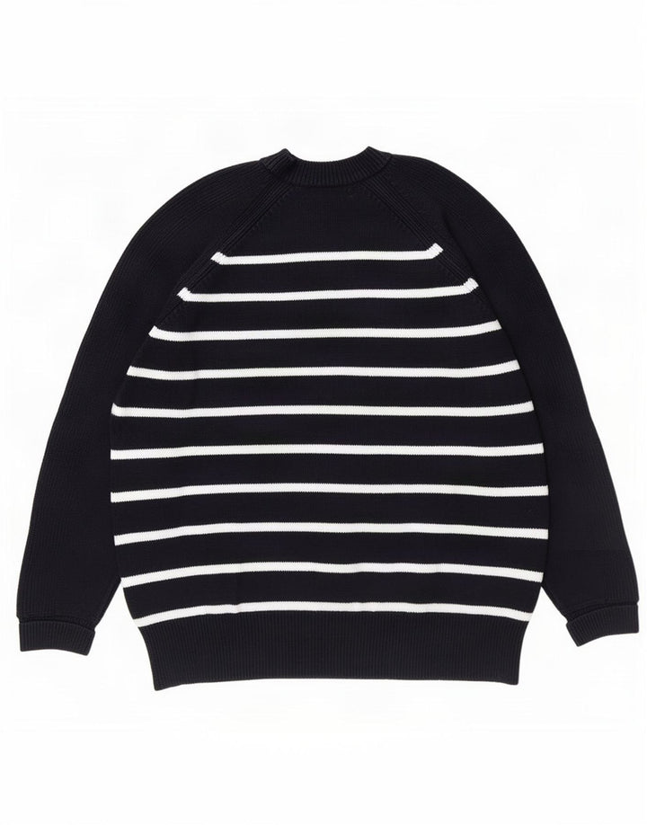 Marks & Spencer Herre sweater med rund hals, medium marineblå stribet
