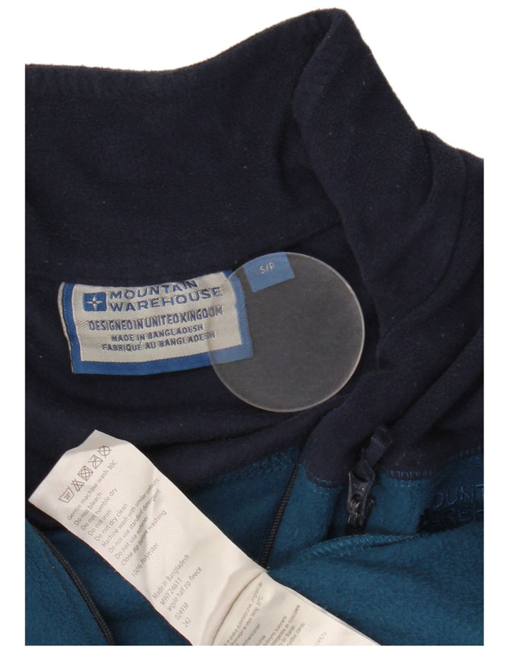 Mountain Warehouse Fleece Jumper med lynlås til mænd Lille blå farveblok
