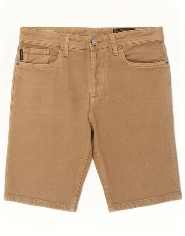 Jack & Jones Herre Regular Fit denimshorts Medium W32 Beige Bomuld